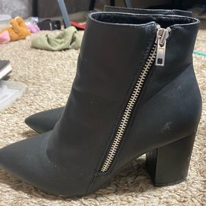 Black Pointy Ankle Boots